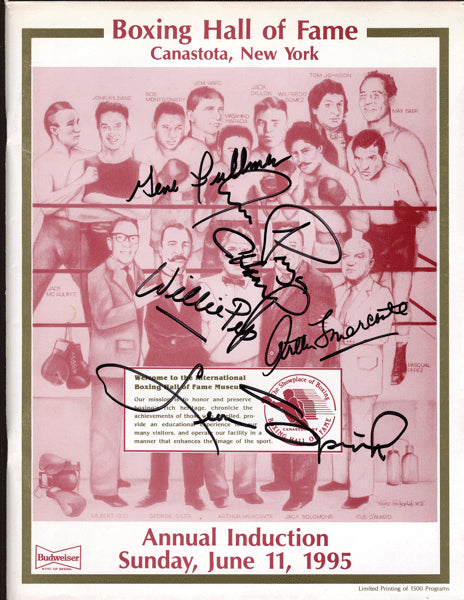 1995 Boxing Hall of Fame Signed Program