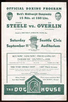 Steele,Freddie-Overlin Official Program  1937