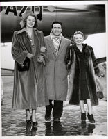 Cerdan,Marcel and Edith Piaf Wirephoto