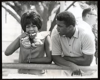 Ali,Muhammad Original Wirephoto with Wife 1965