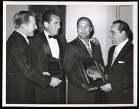 Marciano.Rocky Original Wirephoto with Yogi Berra 1960