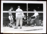 MARCIANO, ROCKY-ARCHIE MOORE WIRE PHOTO (1955)