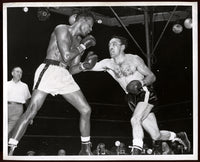 ROBINSON, SUGAR RAY-CARMEN BASILIO I ORIGINAL PHOTO (1957)