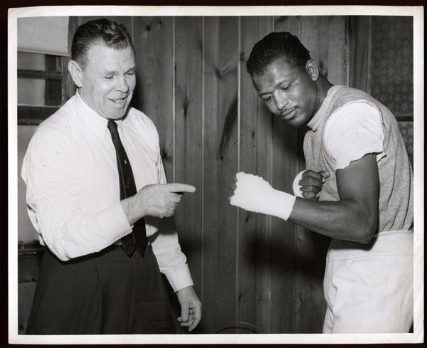 Robinson,Sugar Ray Vintage Photo with Mickey Walker