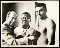 Robinson,Sugar Ray Wirephoto 1960 with Paul Pender