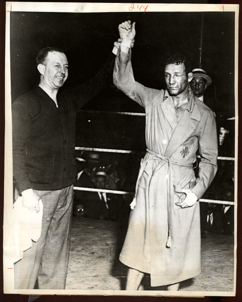 ROSENBLOOM, MAXIE-JIMMY SLATTERY WIRE PHOTO (1930)