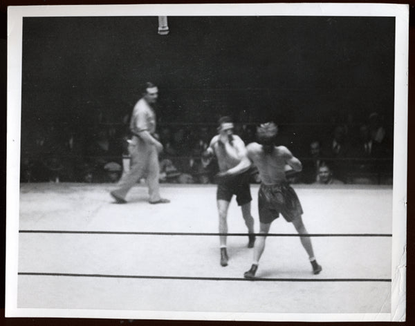 ROSENBLOOM, MAXIE-LARRY JOHNSON WIRE PHOTO (1930) – JO Sports Inc.