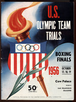 1956 Olympics Boxing Trails Finals Program