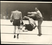 Baer,Max-Primo Carnera Vintage Photo in Action