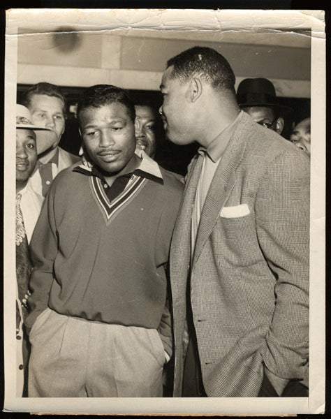 Robinson,Sugar Ray Vintage Photo with Joe Louis