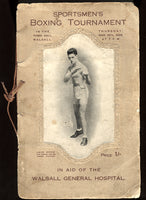 Sullivan,Johnny-Mancini Official Exibition Program  1926