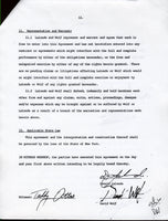 LaLonde,Donny Signed Contract  1985