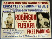 ROBINSON, SUGAR RAY-CHARLIE FUSARI ON SITE POSTER (1950)