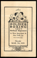 1929 Army Amateur Boxing Program