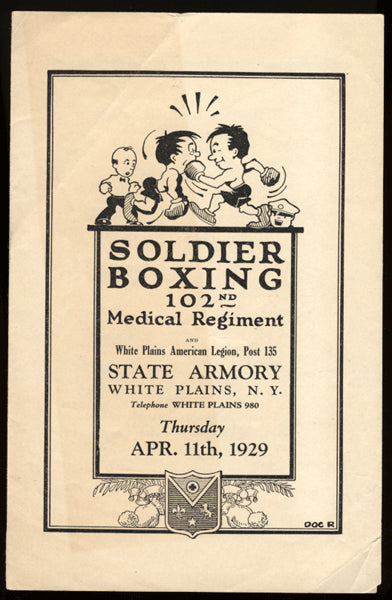 1929 Army Amateur Boxing Program