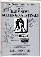 1996 Ny Golden Gloves program Signed by Jake Lamotta etc