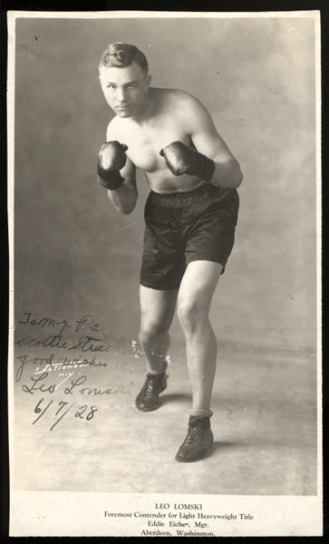 Lomski,Leo Signed Photo  1928