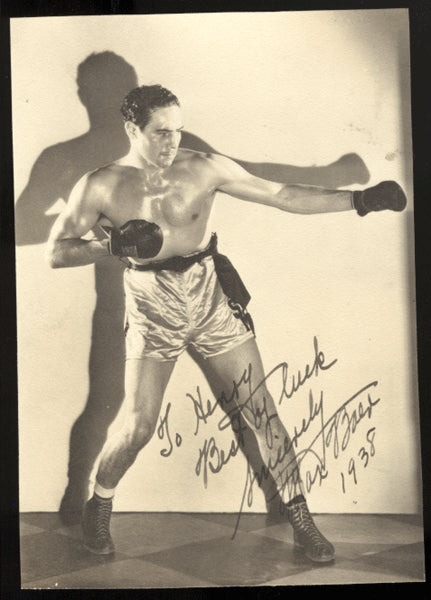 Baer,Max Signed Photo 1938