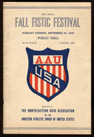 1940 A.A.U. Program  (Joey Maxim)