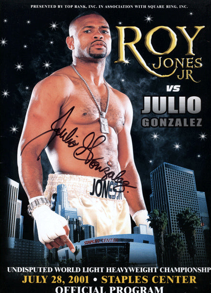 Jones,Roy Jr,-Gonzalez Official Program 2001  (Signed by Gonzalez)
