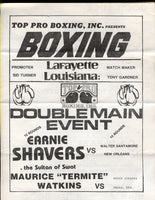 Shavers,Earnie-Santemore Official Program  1982