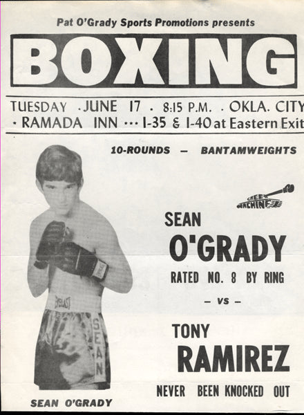 O'Grady,Sean-Campos Advertising Bout Sheet  1975