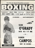 O'Grady,Sean-Campos Advertising Bout Sheet  1975