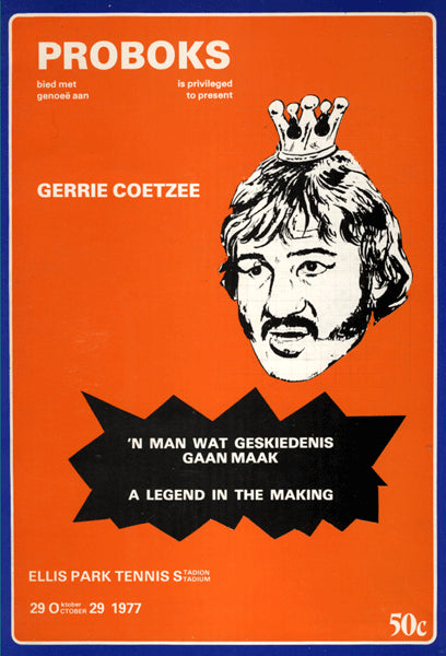 Coetzee,Gerrie-Prater Official Program  1977