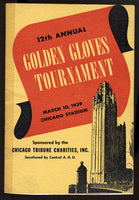 CHICAGO GOLDEN GLOVES PROGRAM (1938-EZZARD CHARLES & JIMMY BIVINS)