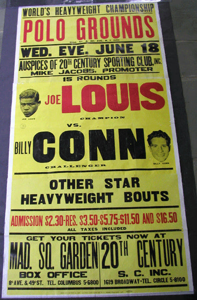 LOUIS, BILLY CONN I ON SITE POSTER(1941)