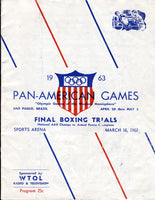 1963 Pan-Am Boxing Trials Program  (Daniels)