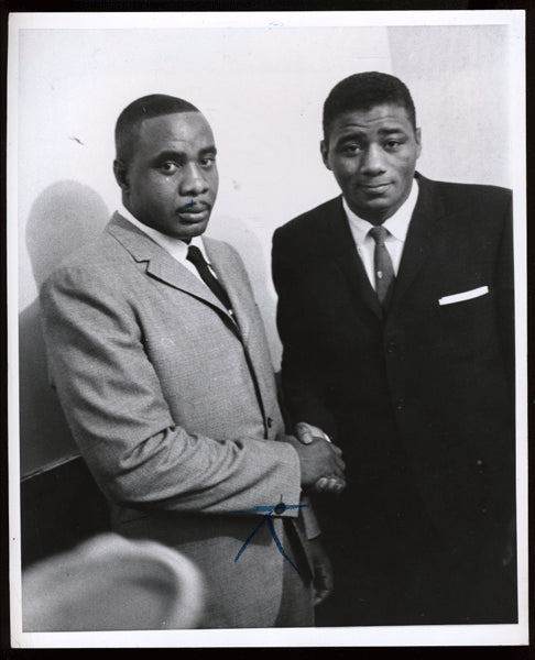 Patterson,Floyd Wirephoto as Champion with Sonny Liston  1962