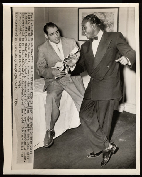 Olson,Bobo-Gavilan Vintage Wirephoto  1954