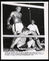 PATTERSON, FLOYD-ROY HARRIS WIRE PHOTO (1958)