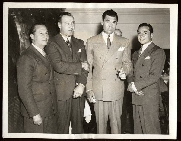 Dempsey,Jack with Sharkey,Leonard and Ross Vintage Wirephoto  1935