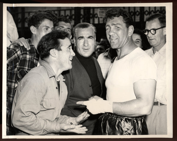Lesnevich,Gus Vintage Wirephoto with Marcel Cerdan