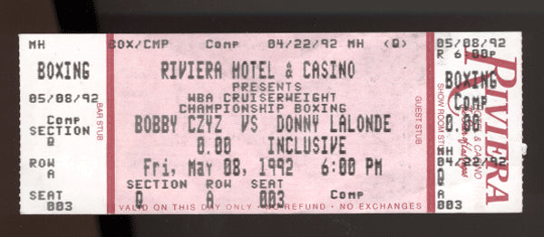 Czyz,Bobby-LaLonde Full Ticket  1992