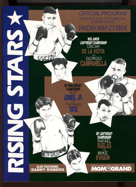De La Hoya,Oscar-Campanella and Roy Jones Jr.-Tate Official Program  1994