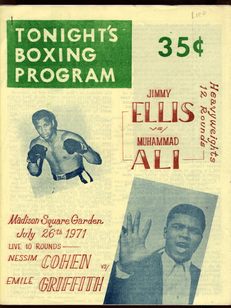 Ali Ellis Program Ali,Muhammad-Ellis Closed Circuit Program 1971 – JO Sports Inc.