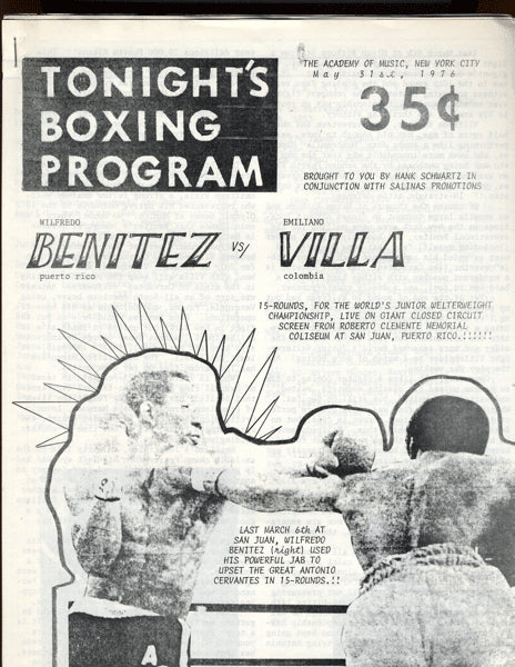 Benitez,Wilfredo-Villa Closed Circuit Program  1976