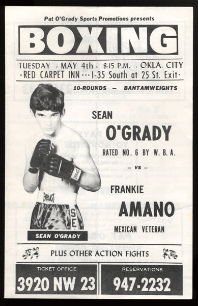 O'Grady,Sean-Amano Official Program  1976