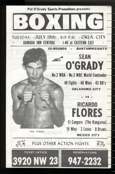 O'Grady,Sean-Flores Official Program  1977