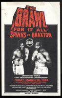 Spinks,Michael-Braxton Advertising Flyer  1983