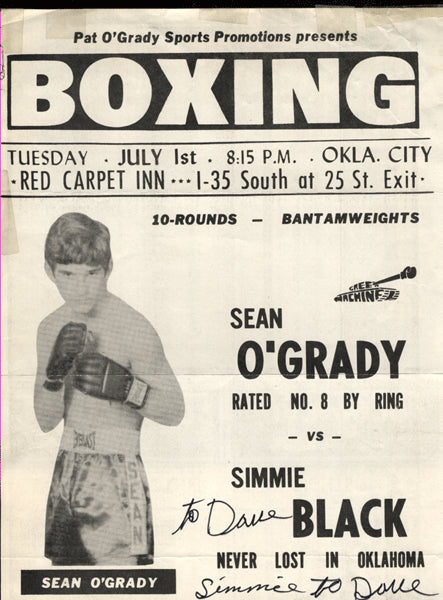 O'Grady,Sean-Black Advertising Flyer  1975