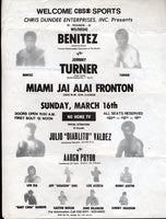 BENITEZ, WILFRED-JOHNNY TURNER ON SITE BROADSIDE POSTER (1980)