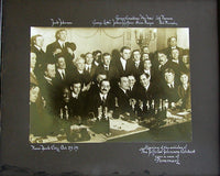 JOHNSON-JEFFRIES LARGE FORMAT CONTRACT SIGNING PHOTO (1909)