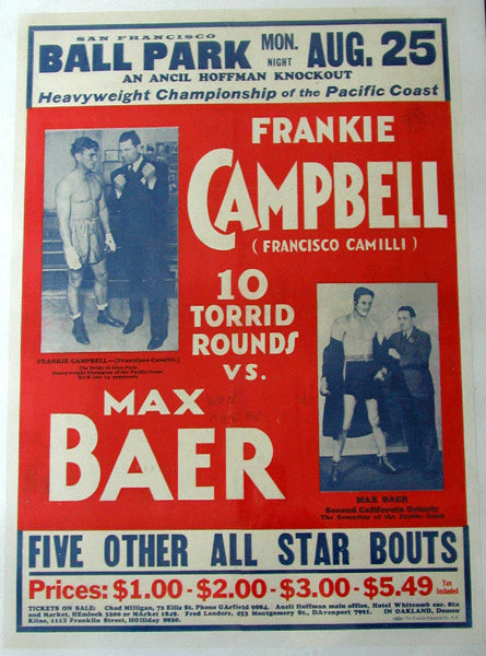 BAER, MAX-FRANKIE CAMPBELL ON SITE POSTER