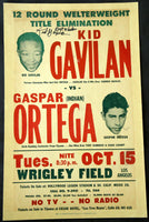GAVILAN-ORTEGA SIGNED ON SITE POSTER (1957)