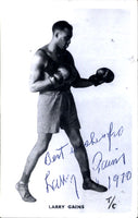 GAINS, LARRY AUTOGRAPHED PHOTO