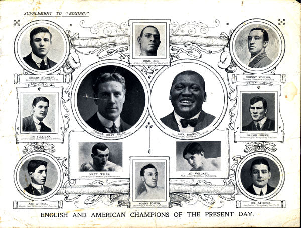 JOHNSON, JACK & CHAMPIONS SUPPLEMENT (CIRCA 1911)